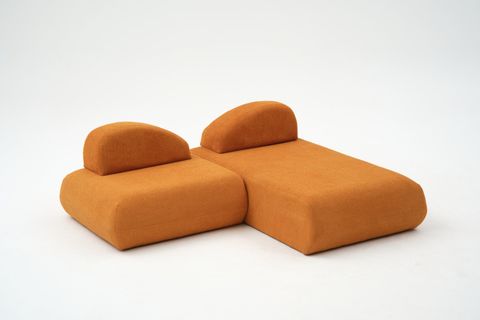 LİVA KÖŞE KOLTUK, UZANMALI, TURUNCU