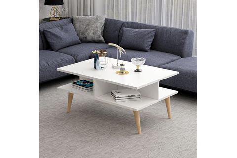 DEKOROSSO POLOO ORTA SEHPA, BEYAZ