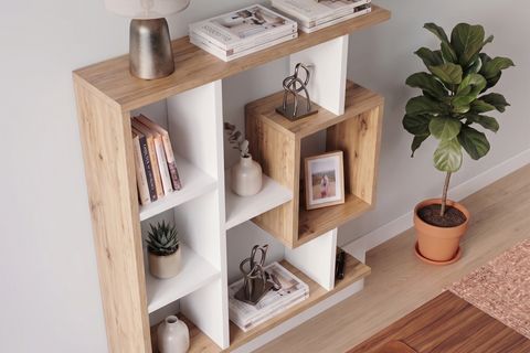 ENDA HOME YEGANE ÇİFT KULLANIMLI DUVAR RAFI BEYAZ ÇAM