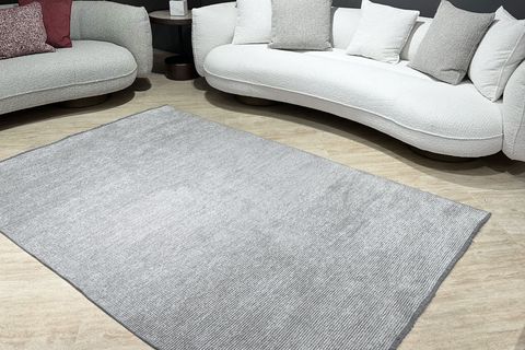 KONYA MODERN ÇİZGİLİ SALON HALISI, GRİ, 77X150