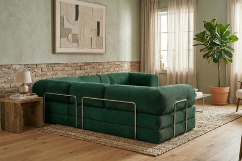 LEGOM MODÜLER YATAKLI AKTİVİTE KÖŞE KOLTUK KOYU YEŞİL, 200X300