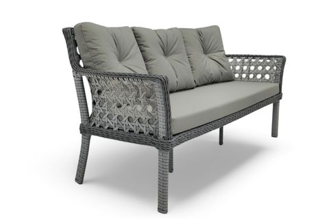 SİDE RATTAN BAHÇE MASA TAKIMI, 7 KİŞİLİK, 100X180
