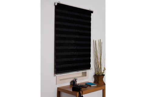 DEKORSTİLİM ZEBRA STOR PERDE SİYAH 230 X 260