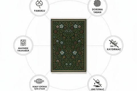 HAYAT AĞACI  VİNTAGE DOKUMA TABAN HALI, 405 YNG, 100X200 CM