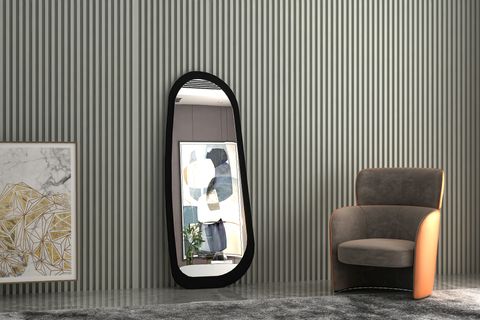 GİVAYO WOOD'S GLAM BOY AYNASI, SİYAH, 160X60