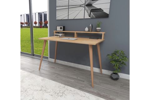WOODFACE KELLY DOĞAL AHŞAP ÇALIŞMA MASASI, NATUREL