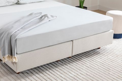 LUNA MİLKY DEPOLAMASIZ SABİT BAZA BAŞLIK YATAK SETİ, KREM, 120X200