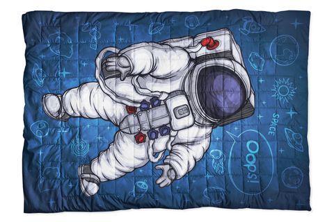 ASTRONOT UZAY GEZEGEN TEK KİŞİLİK KAPİTONELİ YATAK ÖRTÜSÜ