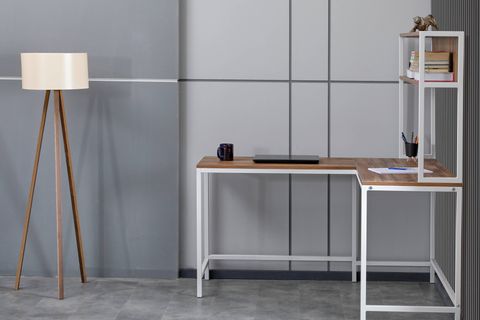 ARPELİA L ÇALIŞMA MASASI, BEYAZ, 140 CM