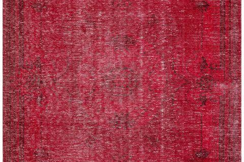 GERÇEK EL DOKUMA KIRMIZI RENKLI VINTAGE HALI 180X276