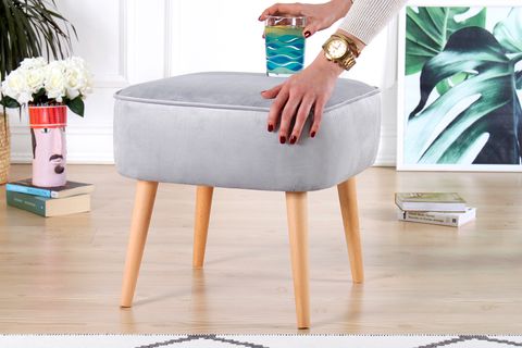 BOLİEN PUF, AÇIK GRİ