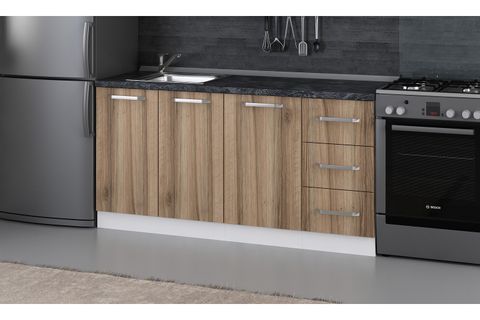 MİNAR 165 CM MUTFAK DOLABI BEYAZ DORE 165-D1-ALT MODÜL