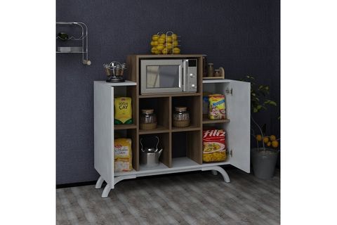 KALENDER DEKOR ANETTE MUTFAK DOLABI, CEVİZ BEYAZ