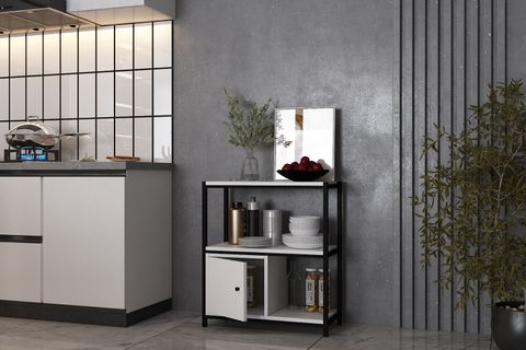 BKC ÇOK AMAÇLI DOLAP, 2 KATLI, BEYAZ, ÇAD-1002