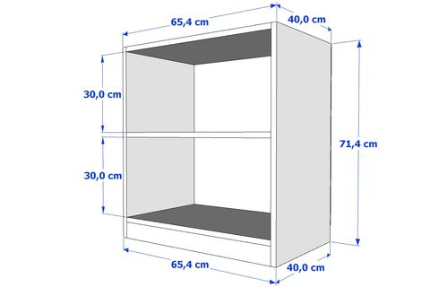 YUSUF KOMODİN, 2 RAFLI, KMD-1040