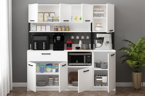 ERVİN ÇOK AMAÇLI AİRFRY DOLABI, BEYAZ, 3 KAPAKLI, E3EB