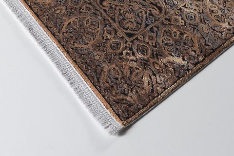 ROYAL HALI BABİL BX17B SARI SİYAH GRİ BORDÜRLÜ MODERN SALON HALISI 160X230