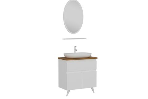 NİKA BANYO DOLABI 326, BEYAZ 85 CM