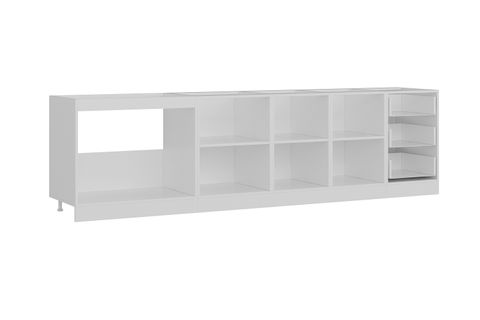 MİNAR 300 CM MUTFAK DOLABI BEYAZ DORE 300-D1-ALT MODÜL