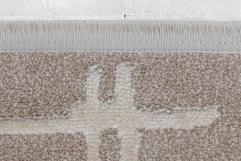 KANYON BUKLELİ MAKİNA HALISI, BEYAZ BEJ, 120X180, 4905M