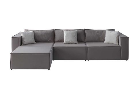 MİLLER SIRT MİNDERLİ KÖŞE KOLTUK, KADİFE, VİZON