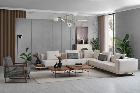 SOLİD KÖŞE KOLTUK, KREM