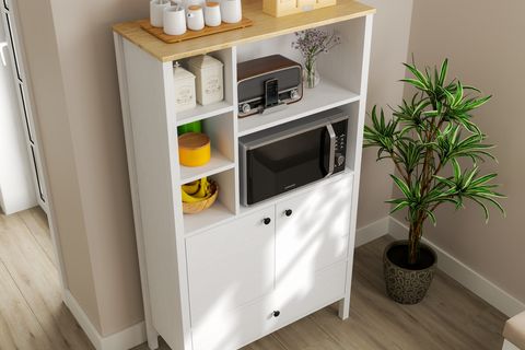 LUMERA KAHVE KÖŞESİ AİRFRY DOLABI, 2 KAPAKLI 1 ÇEKMECELİ