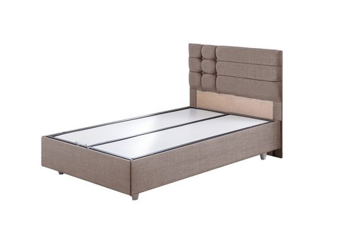 VİYANA BAZA BAŞLIK LETTO YATAK SETİ, KAHVERENGİ, 90X190
