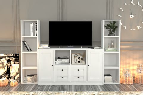 AYDIN TV ÜNİTESİ, BEYAZ, 197 CM, TVT-1137