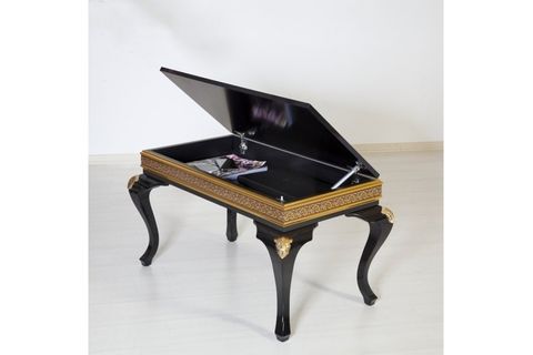 PERLA ORTA SEHPA, SİYAH GRİ