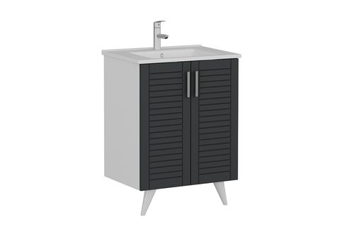 VERA BANYO DOLABI ALT 65CM AY2K ETJ BEYAZ ANTRASİT