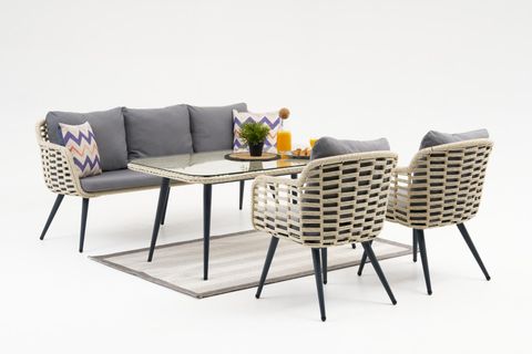 ARORA MİDİ RATTAN ÜÇLÜ BAHÇE OTURMA GRUBU