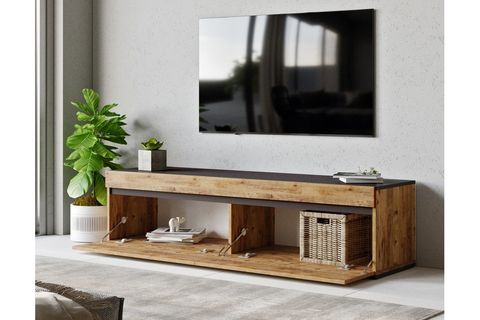 YURUDESİGN FUTURE TV ÜNİTESİ, ANTRASİT ÇAM