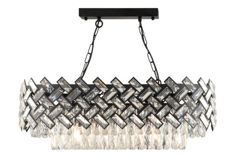 APLİQA SENEM KRİSTAL TAŞLI AVİZE, SİYAH