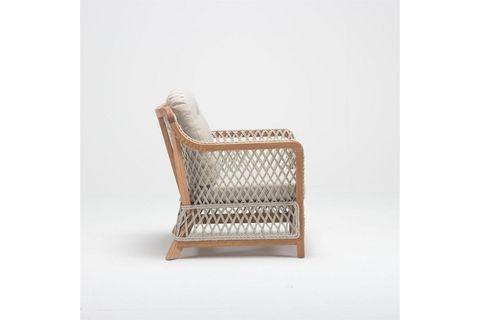 ZUHAL RATTAN TEKLİ KOLTUK, KREM