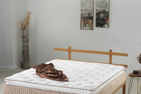 ULTRA ORTOPEDİK AQUA PEDLİ PAKET YAYLI PELUŞ TAVŞAN TÜYÜ KUMAŞ YATAK, 90X190