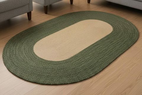 NOMA OVAL HALI, NATURAL YEŞİL, 80X150 CM