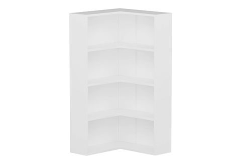 ADEL KÖŞE KİTAPLIK, BEYAZ, 3 RAFLI