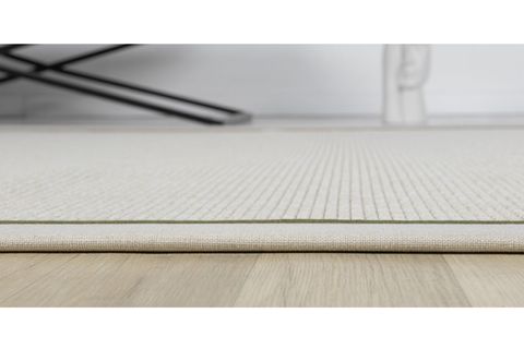 ÇİFT BORDÜRLÜ HASIR DOKULU SİSAL SALON MAKİNE HALISI, KREM, 120X600, 664, YEŞİL KREM