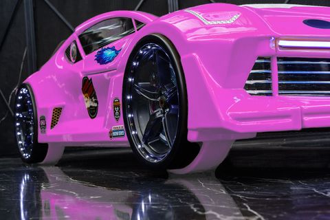 KAJU MOON AERO PREMİUM ARABALI YATAK, PEMBE, 90X190
