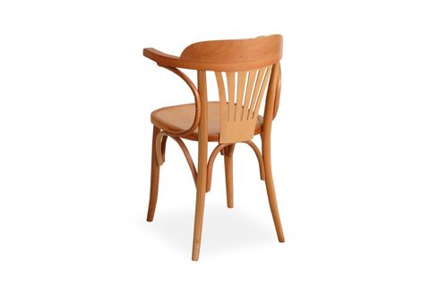BEREN KOLLU NATURAL AHŞAP SANDALYE