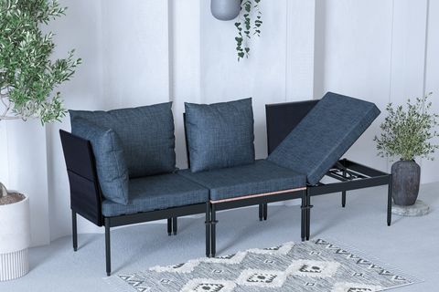 LİMNİ HOME MİNİ MULTİLOUNGE BAHÇE BALKON KOLTUĞU, SİYAH