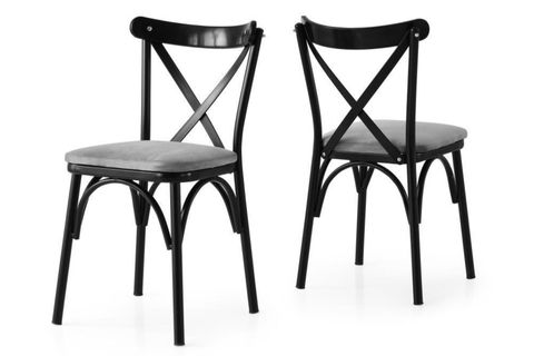 LİMA BAHAR MUTFAK MASA SANDALYE TAKIMI, GRİ, 70X120