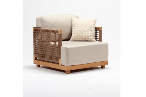 SARGAS RATTAN TEKLİ KOLTUK, KREM