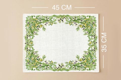 ZEYTİN BAHÇESİ PAMUKLU ALTI ADET AMERİKAN SERVİSİ