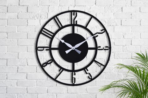 MUYİKA BUNNELA DUVAR SAATİ, METAL, 70 CM