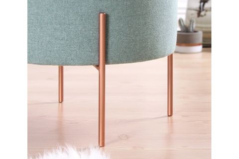 COPPER YUVARLAK PUF, SU YEŞİLİ