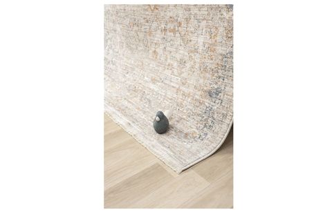 VİNTAGE ESKİTME DESENLİ DOKUMA MAKİNE HALISI, BEJ, 240X320, 10205