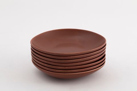 KİTCHEN ESSENTİALS STONEWARE MAT ÇUKUR YEMEK TABAĞI 22 CM, KİREMİT, ALTILI SET