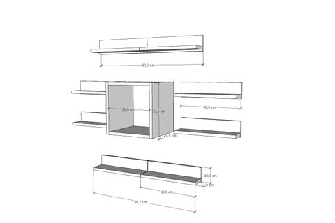 AYDIN KİTAPLIKLI RAF, NRG-DVR-1005